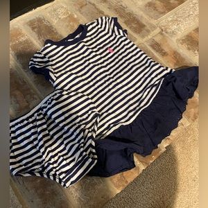 Polo baby girl dress with bloomers, size 9 month
